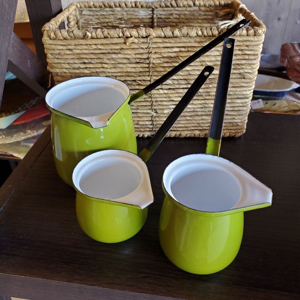 Milk and Butter warmer pots